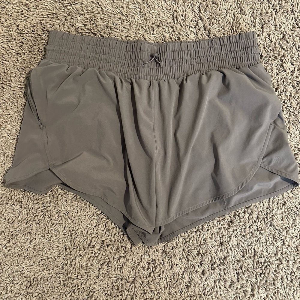 All in Motion Gray Athletic Shorts Lightweight Elastic Waist